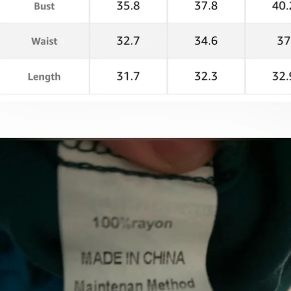 ANRABESS Smocked Tiered Swing A Line Boho Beach Midi Tank Dress with Pocket,S - Picture 3 of 4